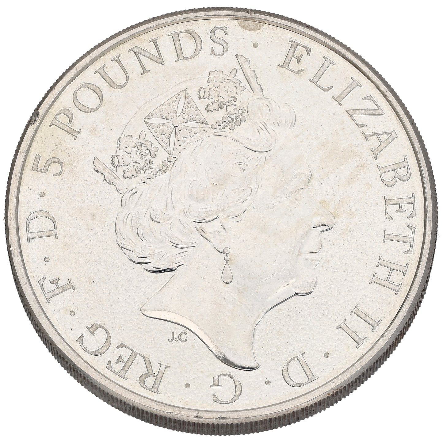 Fine Silver Lion Of England 2 OZ Coin 2016