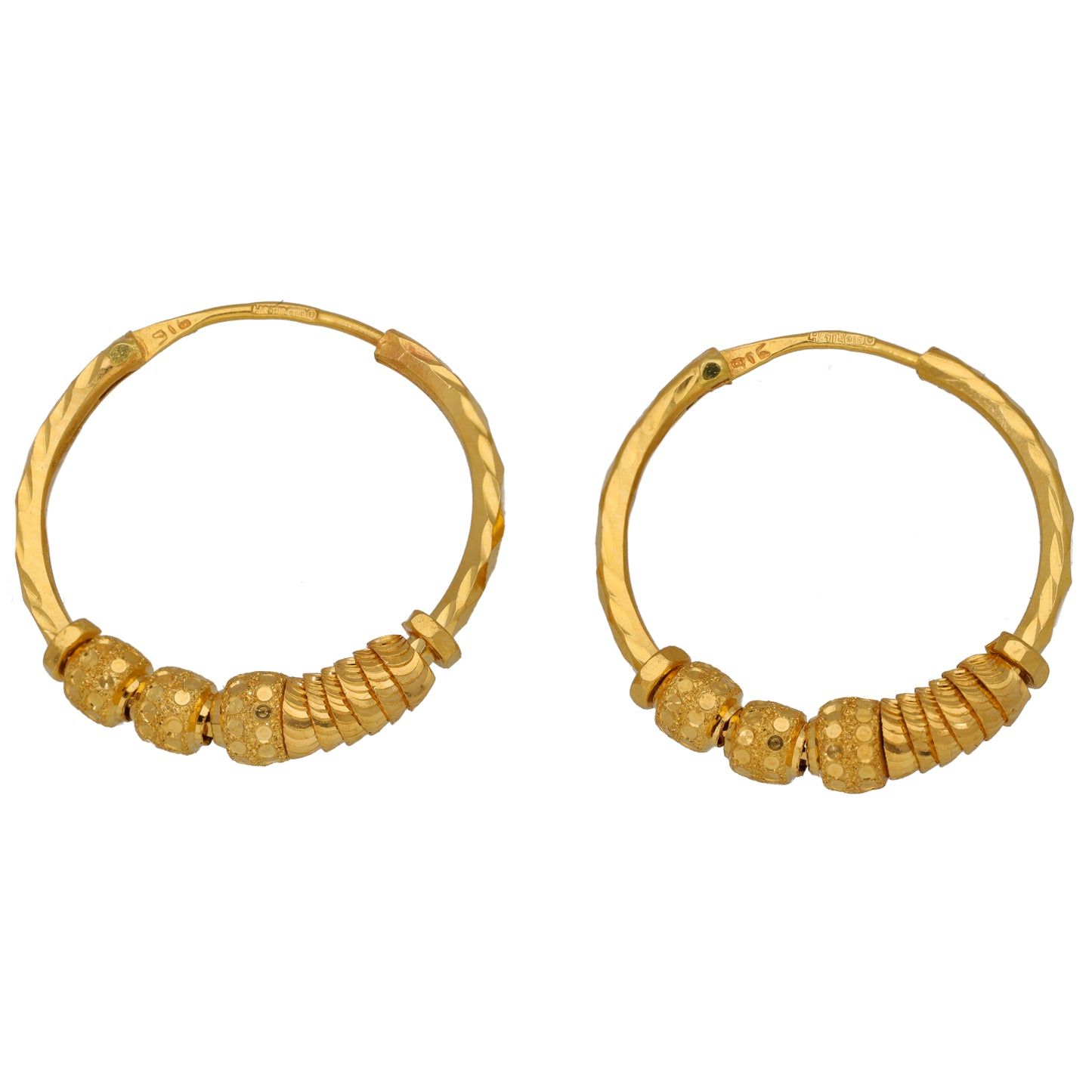 22ct Gold Hoop Earrings