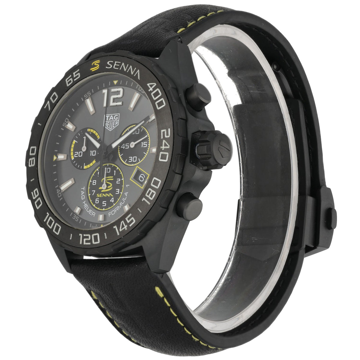 Tag Heuer Formula 1 X Senna CAZ101AJ 43mm DLC Stainless Steel Watch
