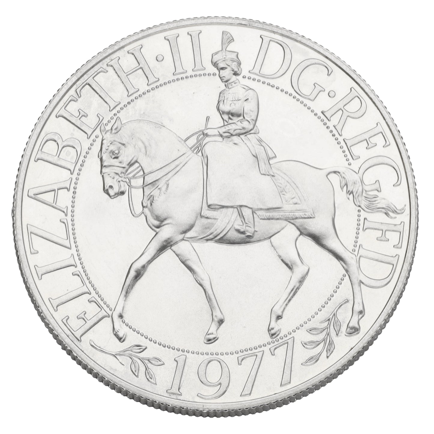 Sterling Silver Queen Elizabeth II Silver Jubilee Crown Coin 1977