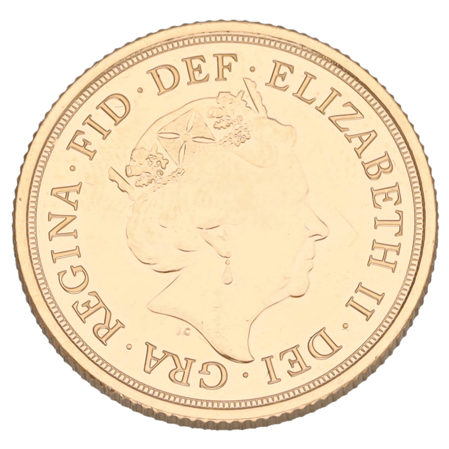 22ct Gold Queen Elizabeth II Full Sovereign Coin 2022