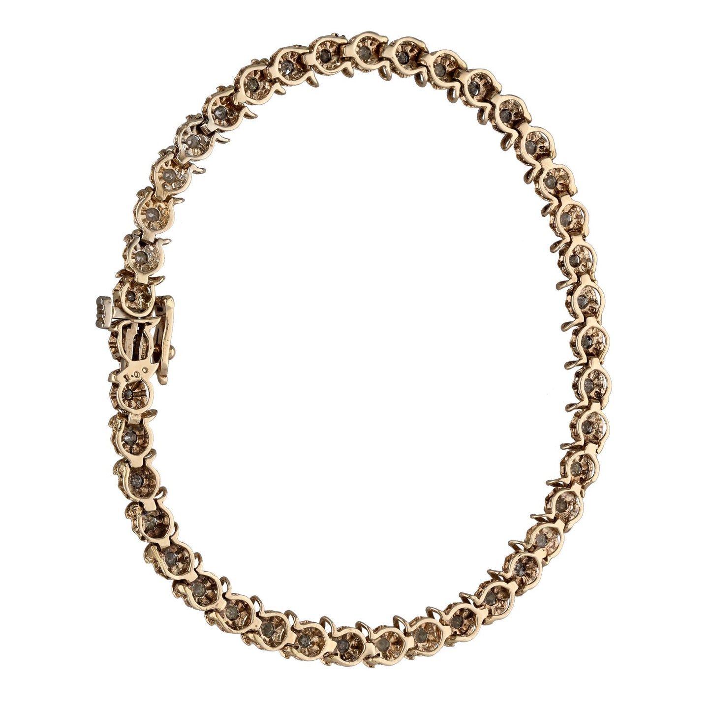 9ct Gold 1.23ct Diamond Line/Tennis Bracelet