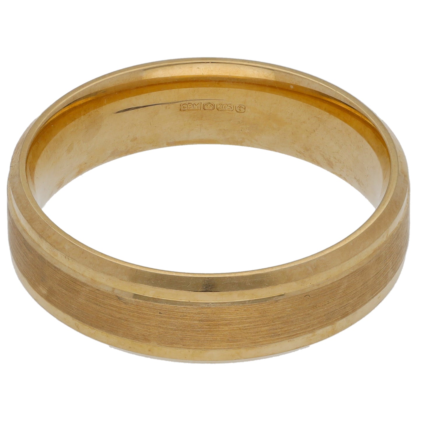 9ct Gold Plain Wedding Ring Size T