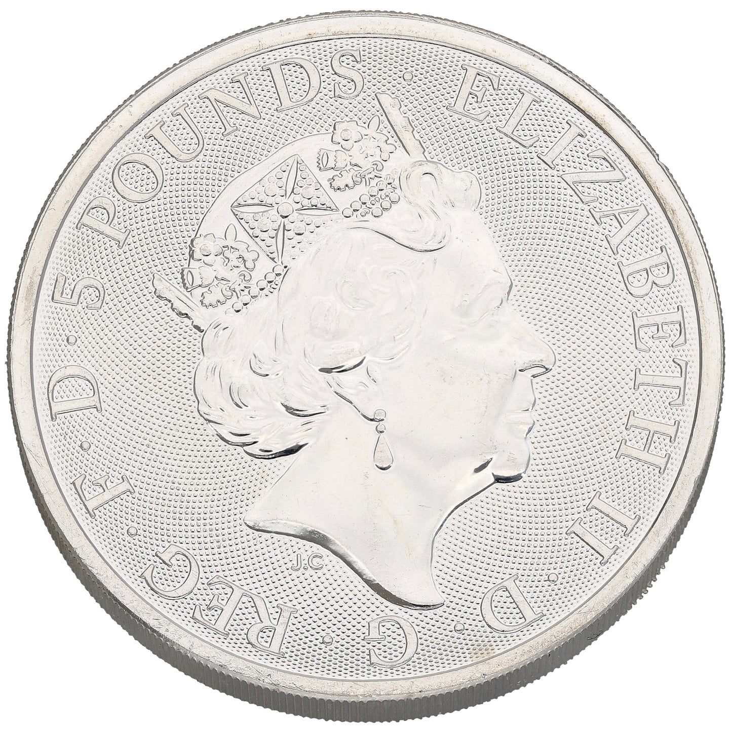 Fine Silver Black Bull Of Clarence 2 OZ Coin 2018