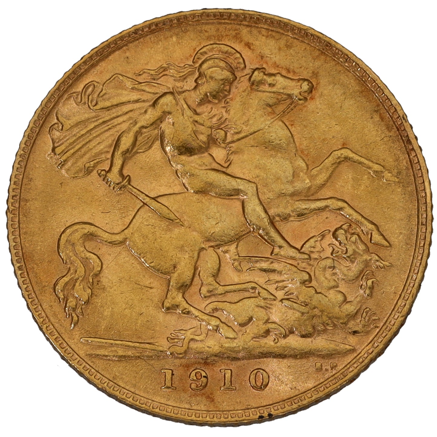 22ct Gold King Edward VII Half Sovereign Coin 1910