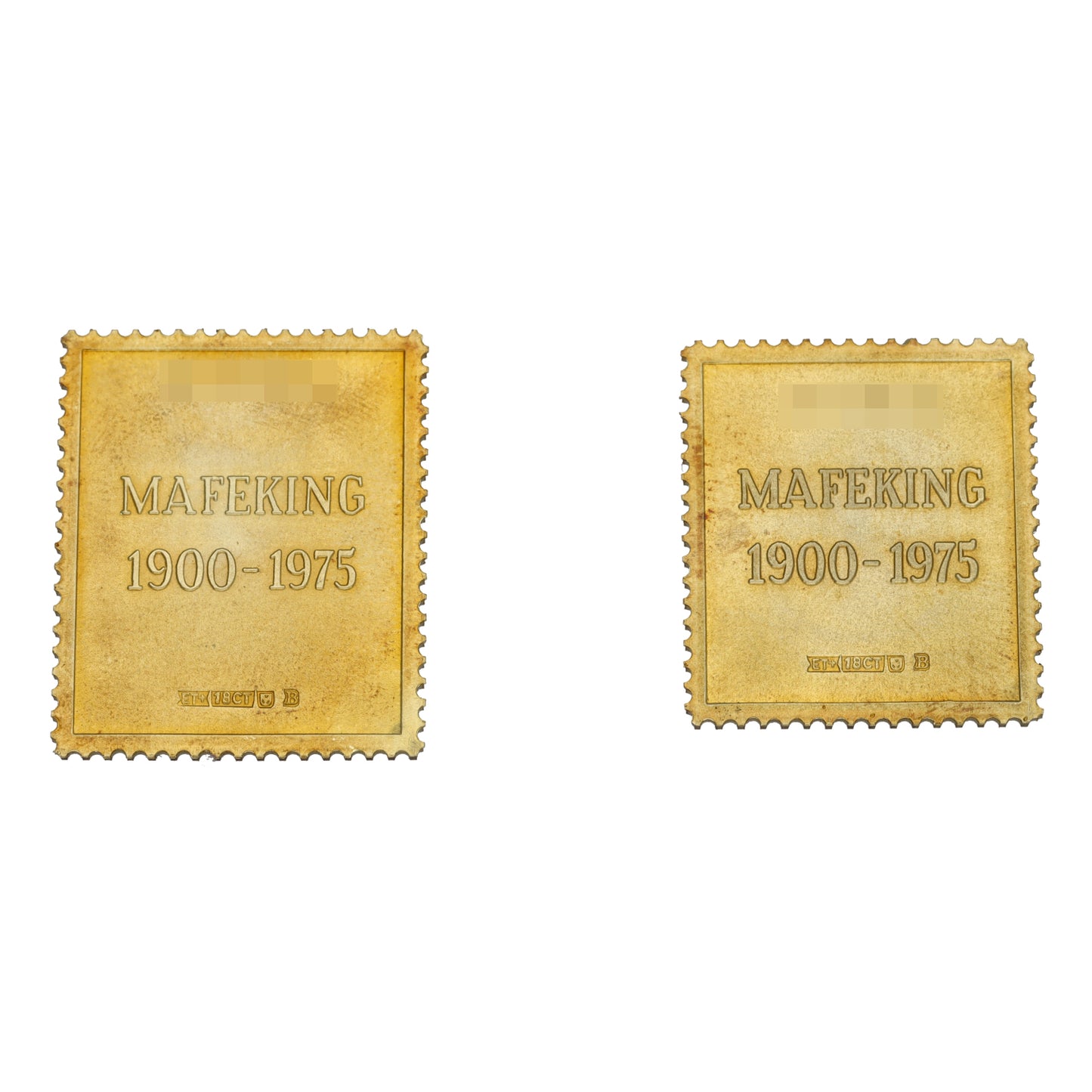 18ct Gold The Siege Of Mafeking Stamp Replica Set