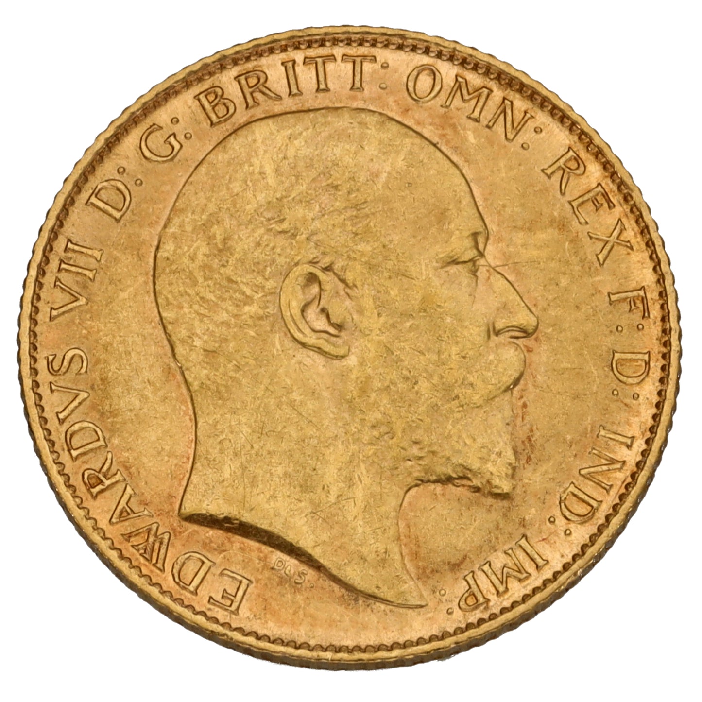 22ct Gold King Edward VII Half Sovereign Coin 1909