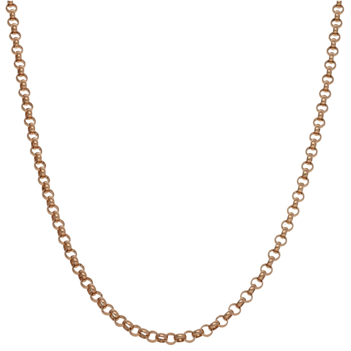 9ct Rose Gold Belcher Chain 14"