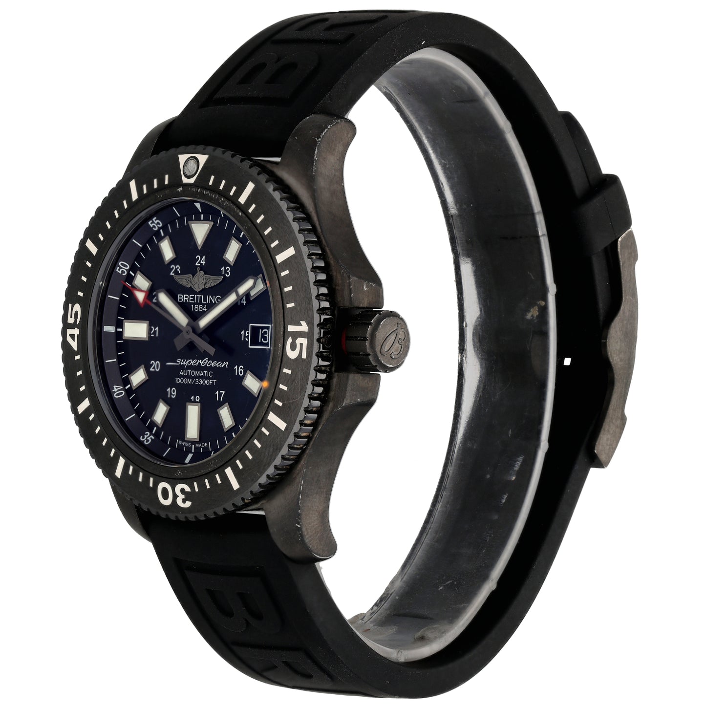 Breitling Superocean M17393 44mm DLC Stainless Steel Watch