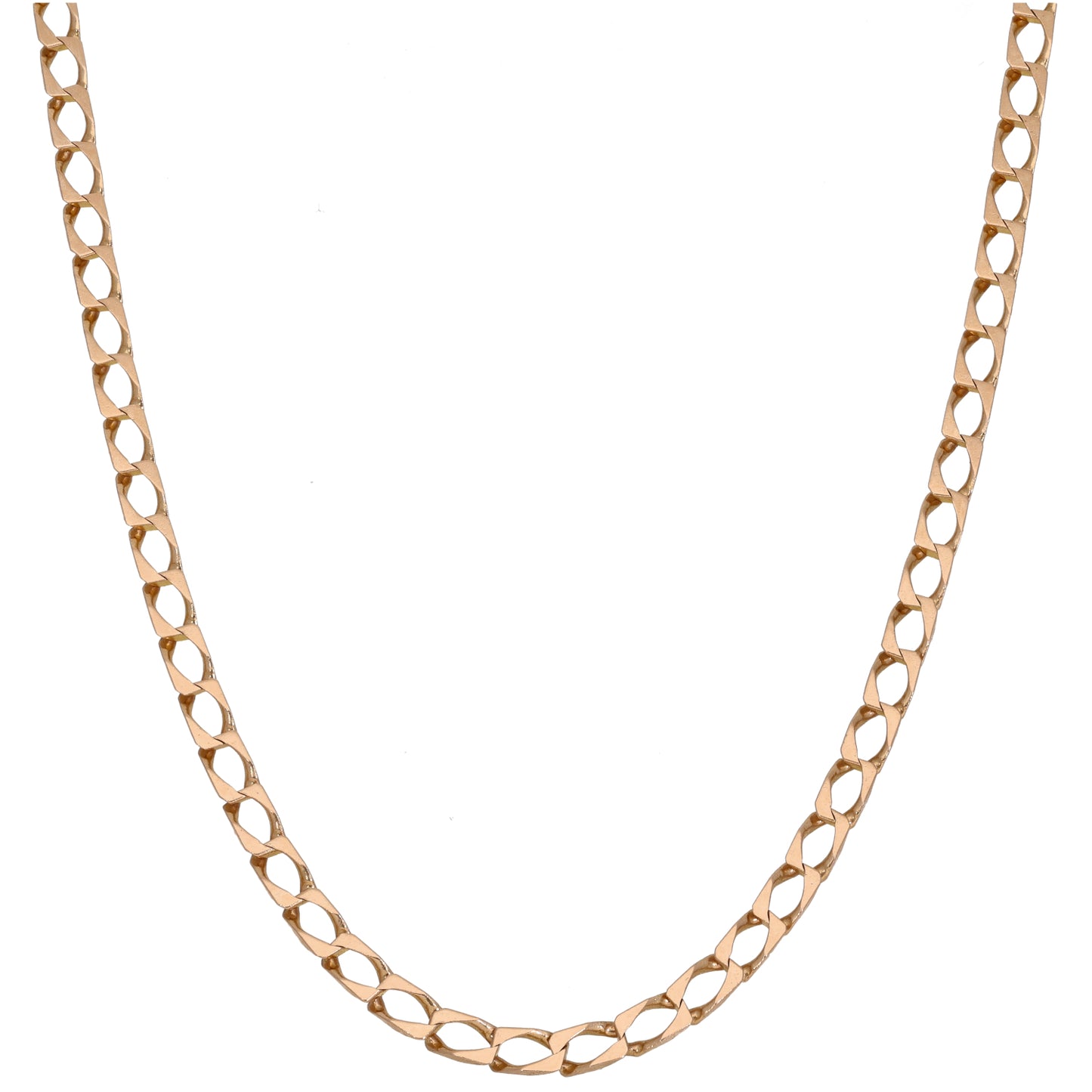 9ct Gold Curb Chain 24"