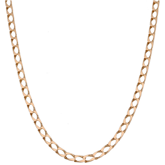 9ct Gold Curb Chain 24"