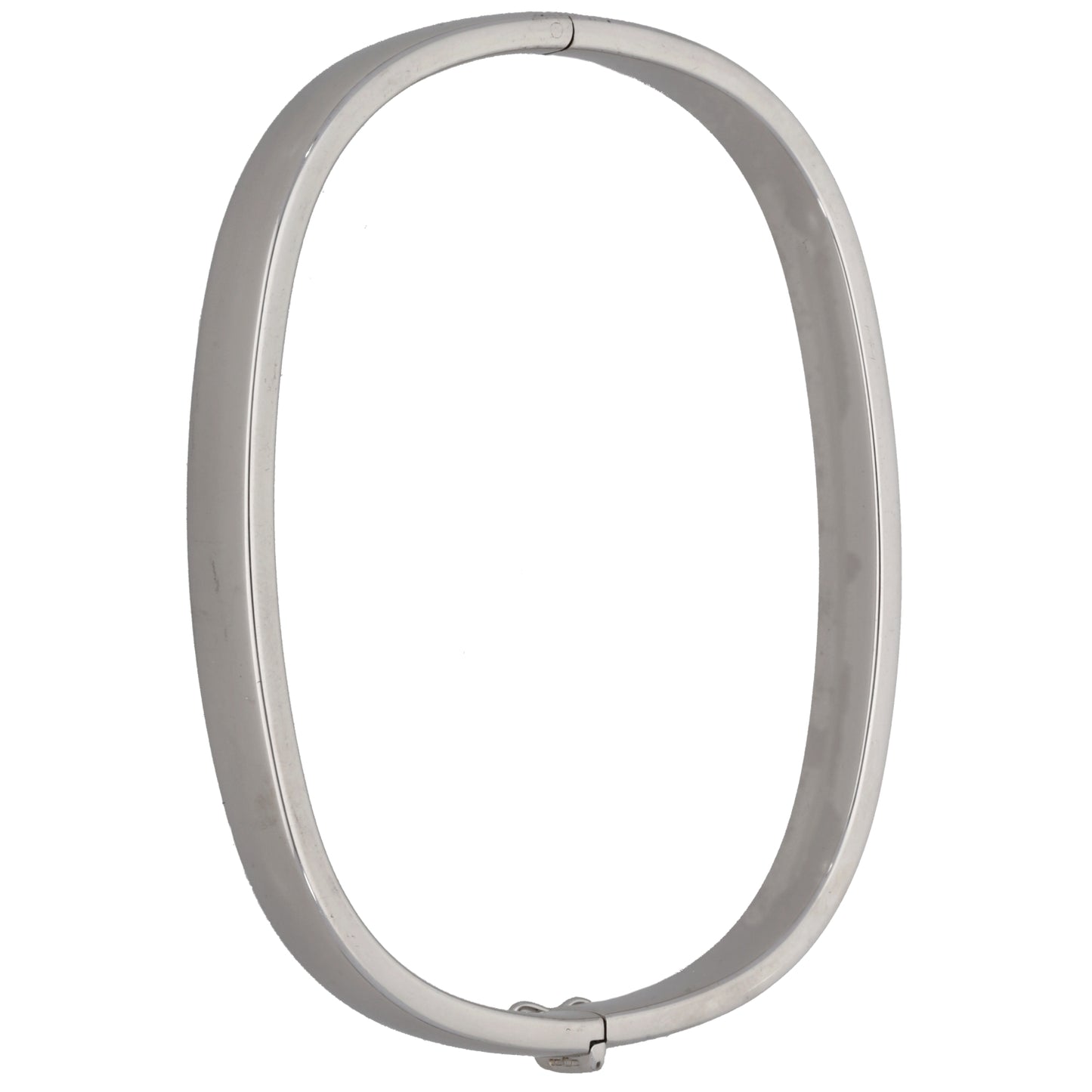 9ct White Gold Hinged/Clasp Bangle