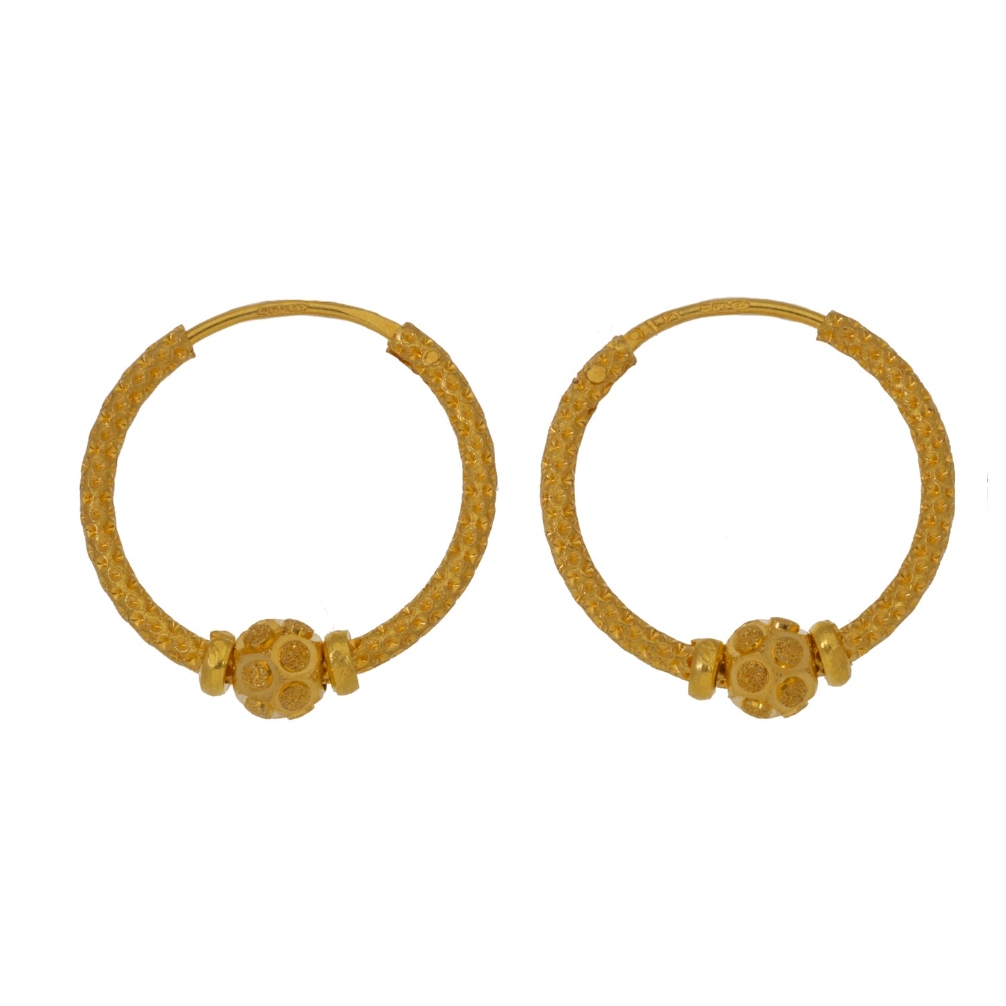 22ct Gold Hoop Earrings