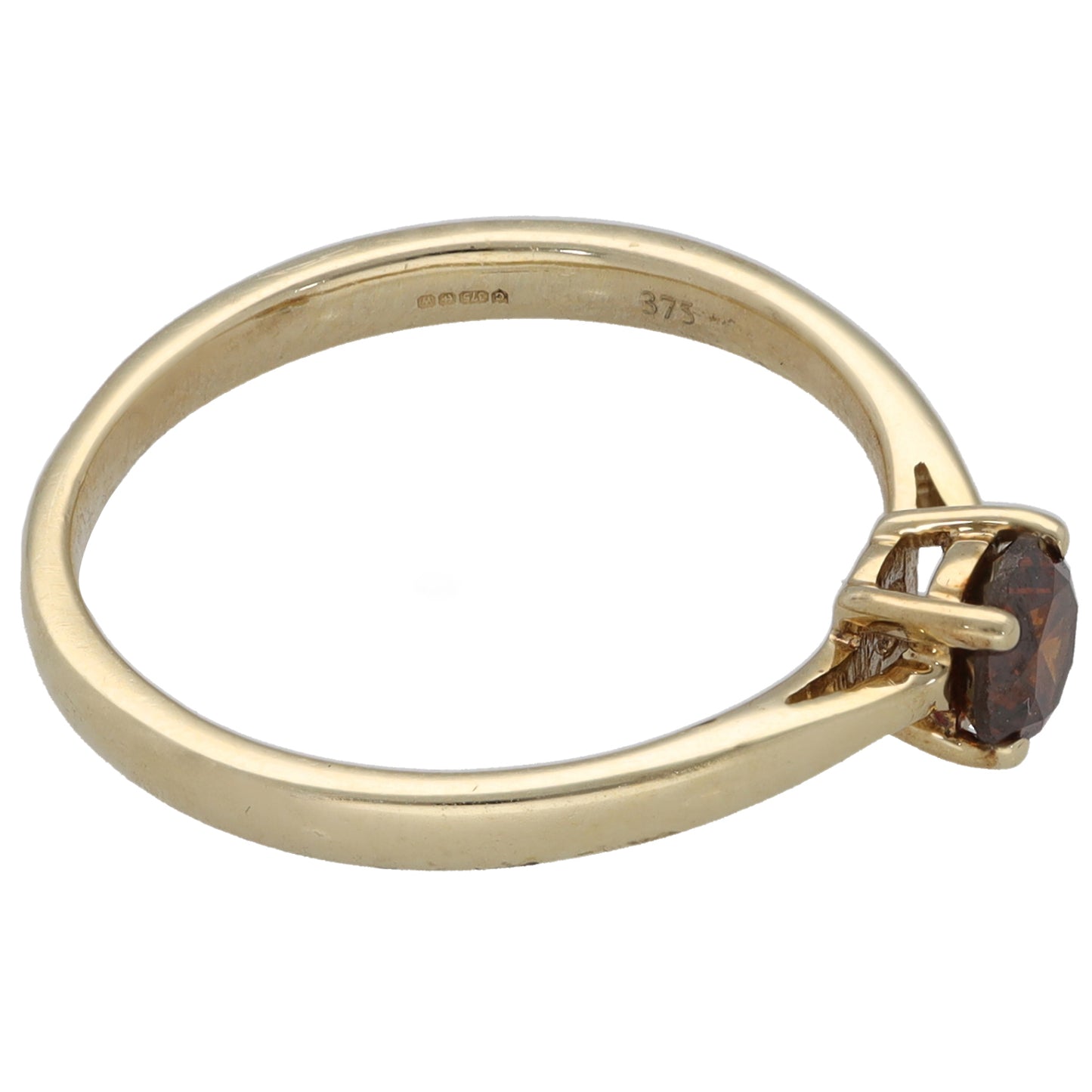 9ct Gold 0.35ct Diamond Solitaire Ring Size L