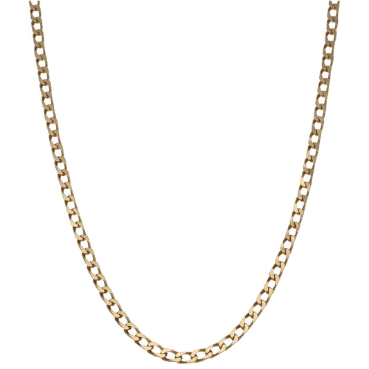 9ct Gold Curb Chain 20"