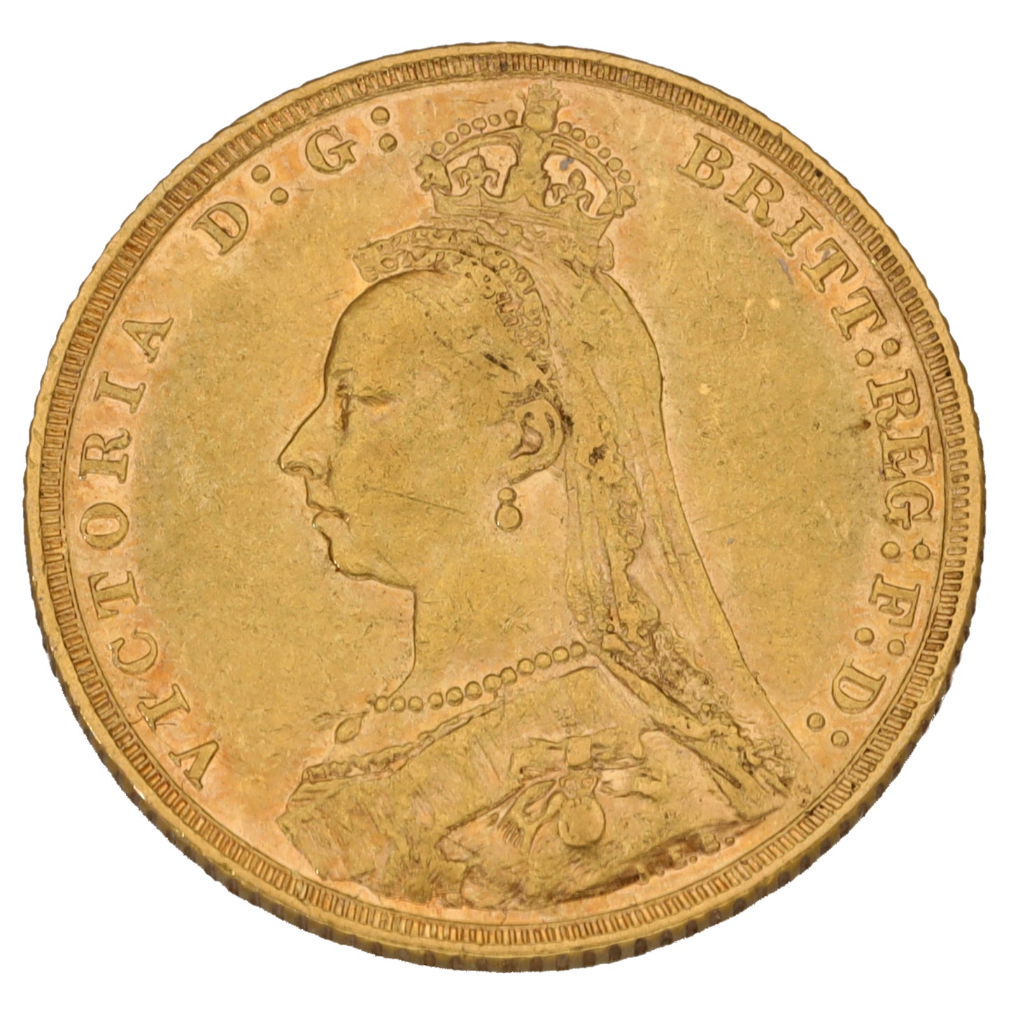 22ct Gold Queen Victoria Full Sovereign Coin 1891