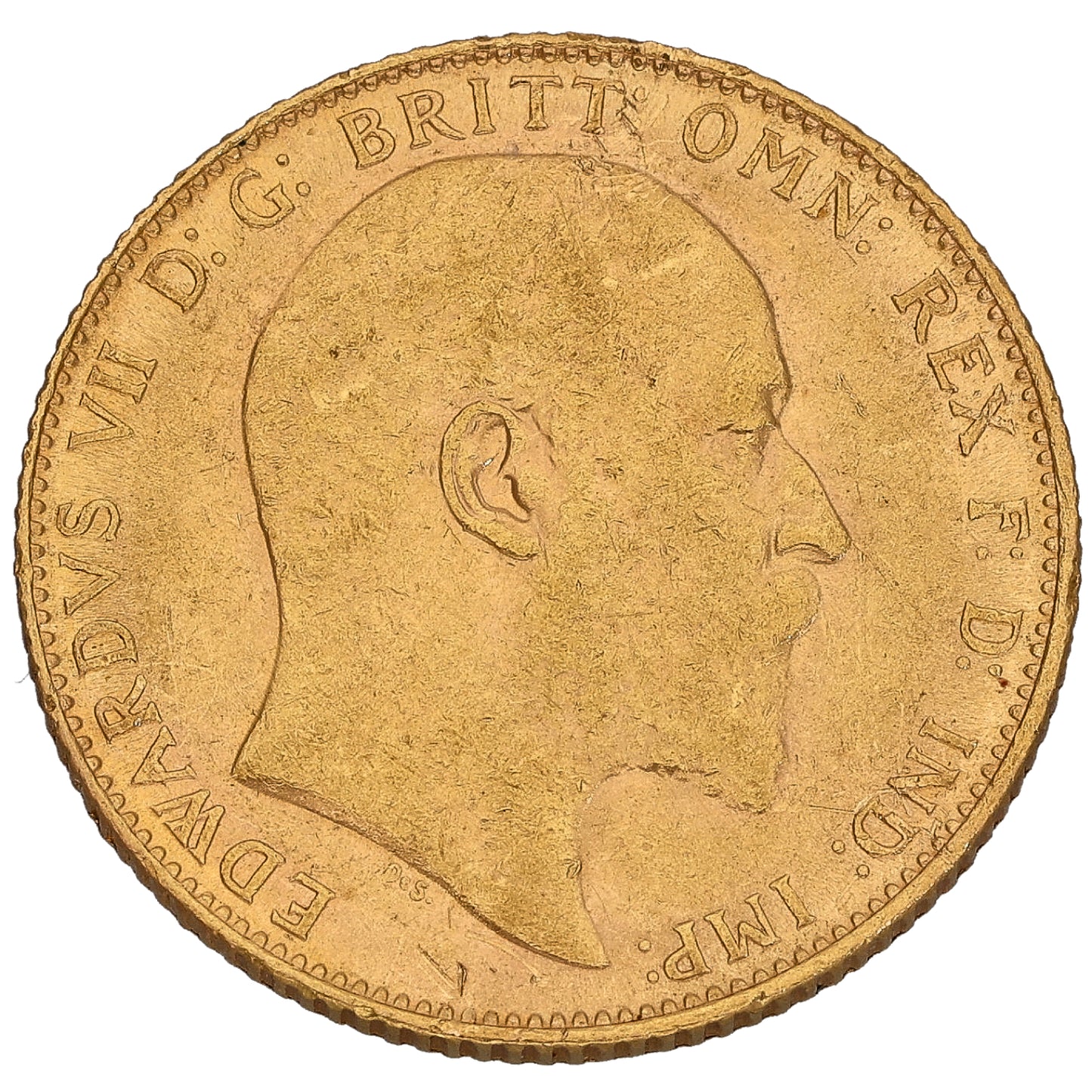 22ct Gold King Edward VII Full Sovereign Coin 1908