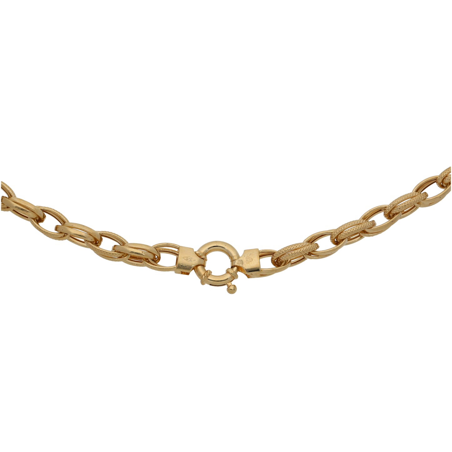 9ct Gold Belcher Chain 18"