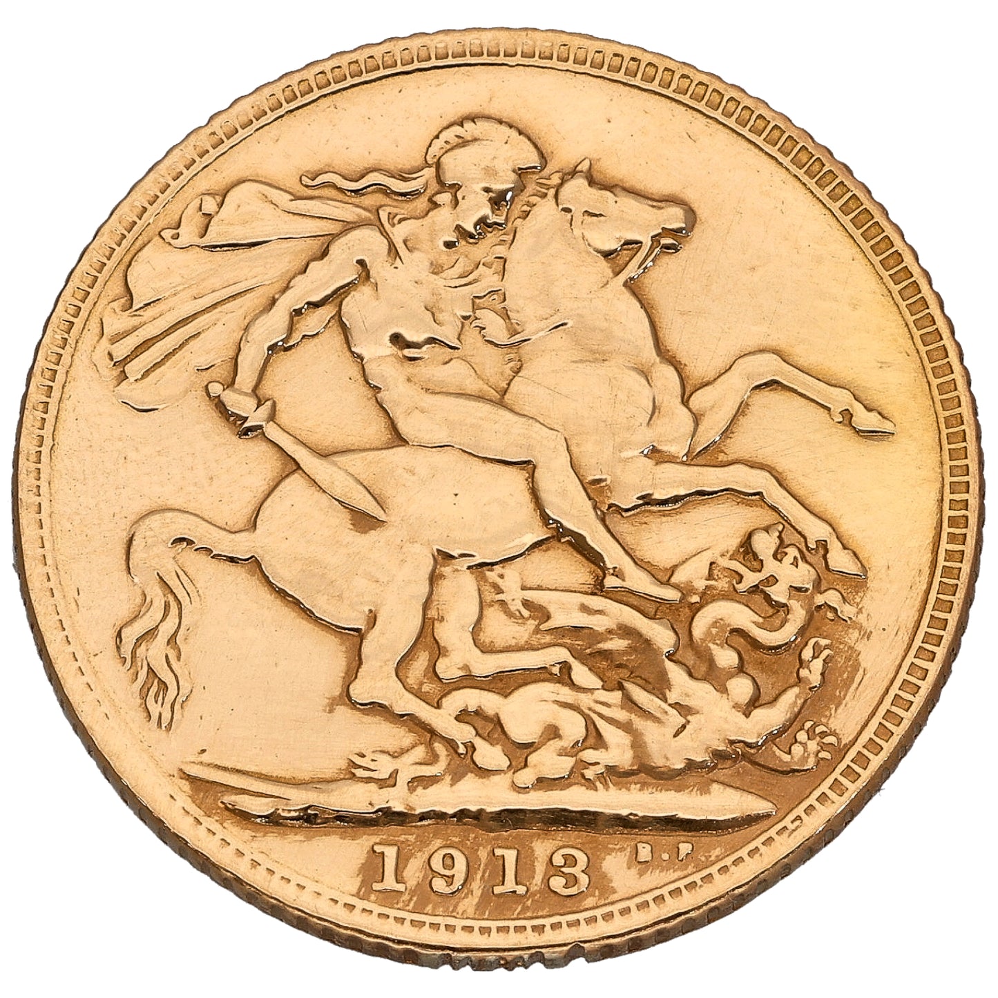 22ct Gold King George V Full Sovereign Coin 1913