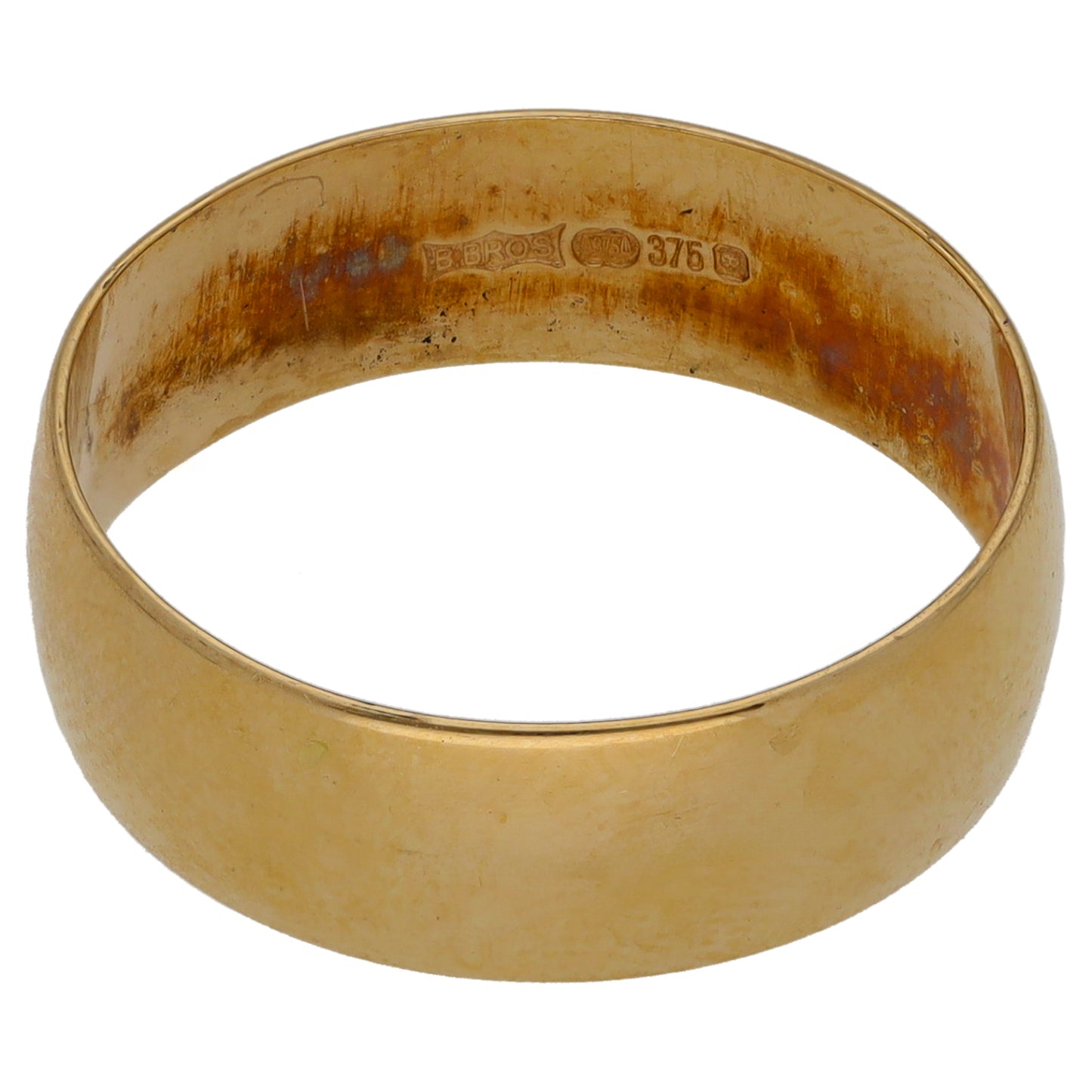 9ct Gold Plain Wedding Ring Size O