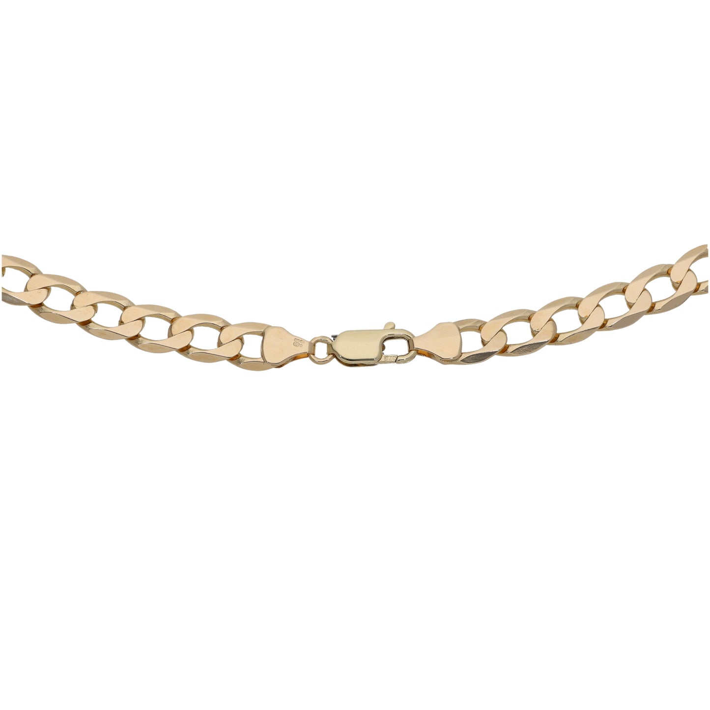 9ct Gold Curb Chain 22"