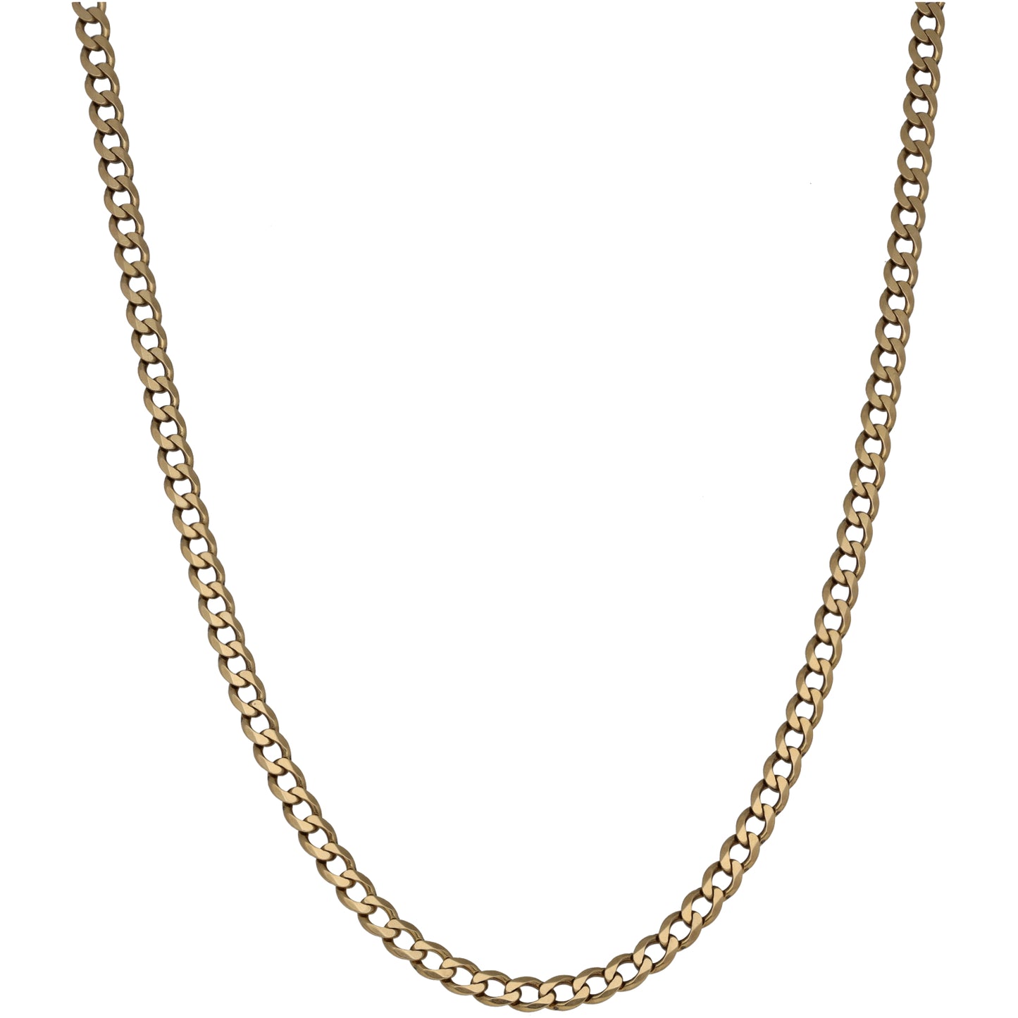9ct Gold Curb Chain 20"