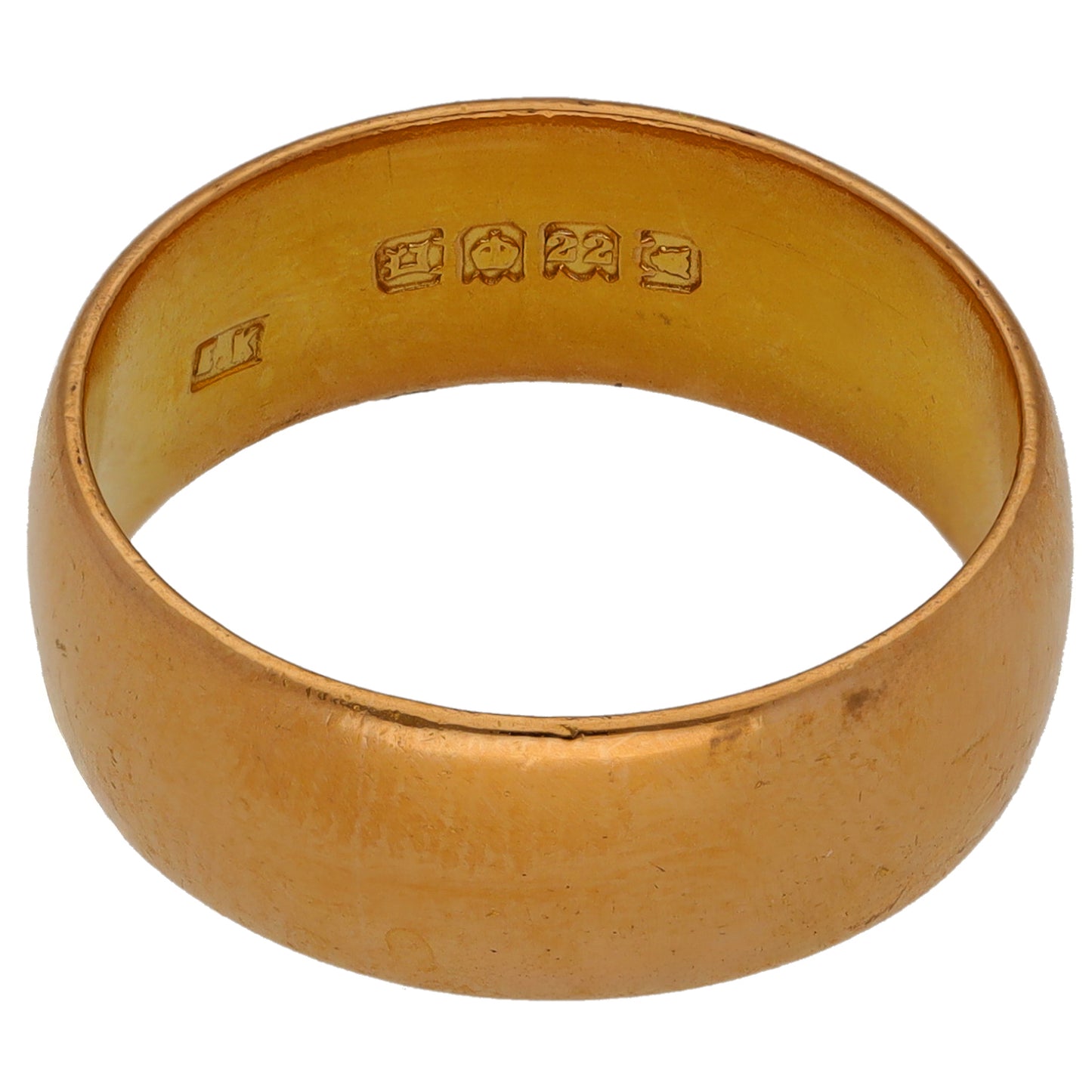 22ct Gold Plain Wedding Ring Size R