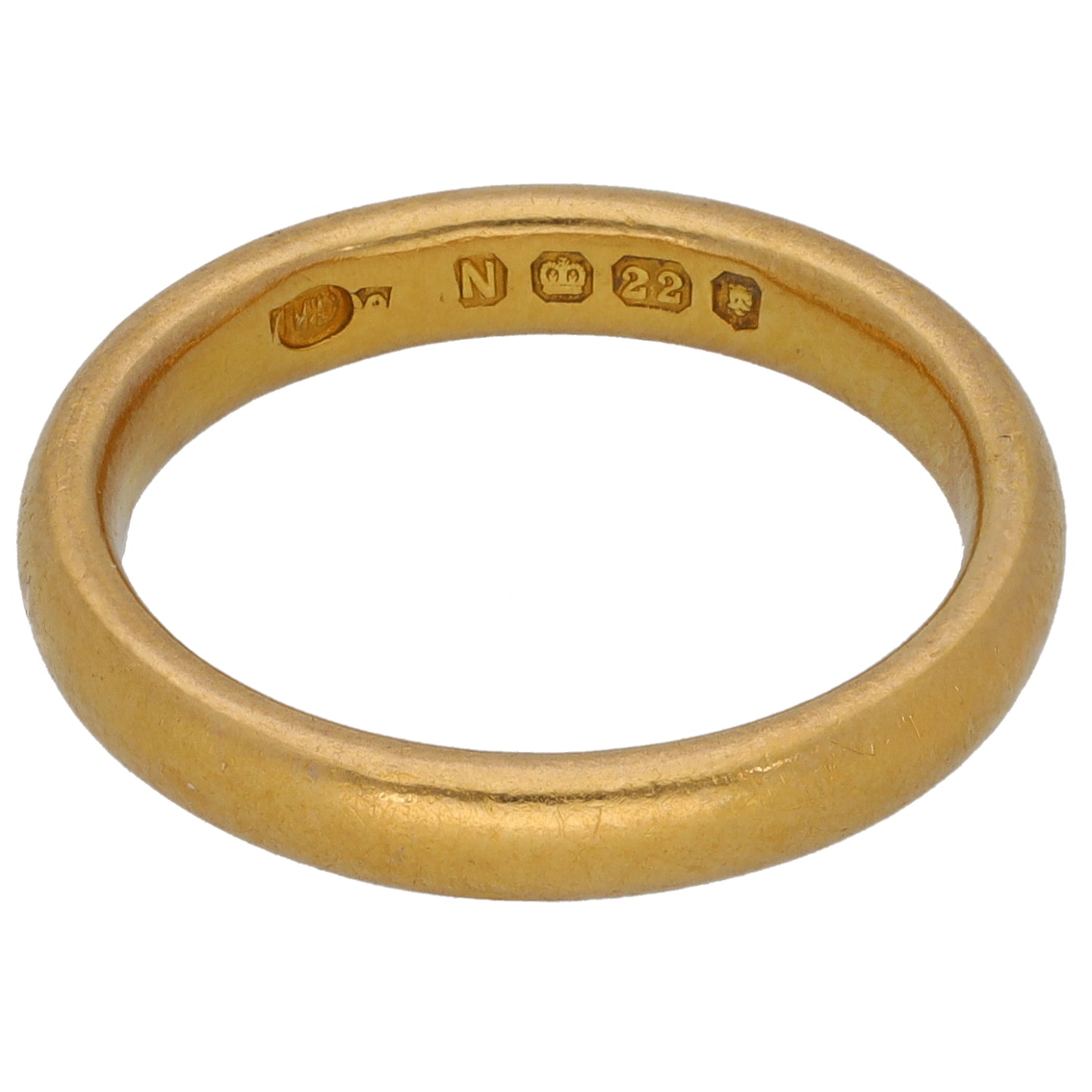 22ct Gold Plain Wedding Ring Size L