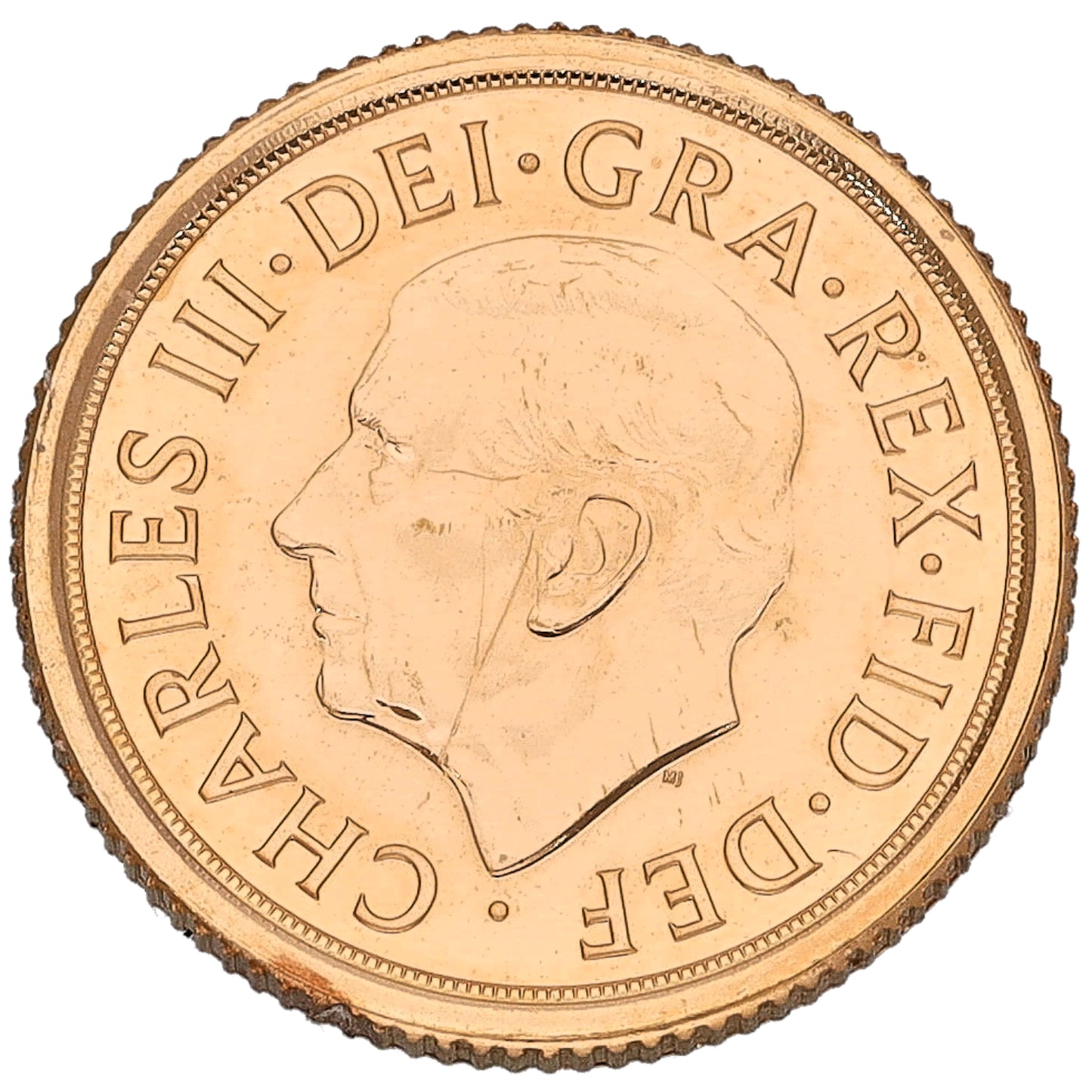 22ct Gold King Charles III Quarter Sovereign Coin 2022
