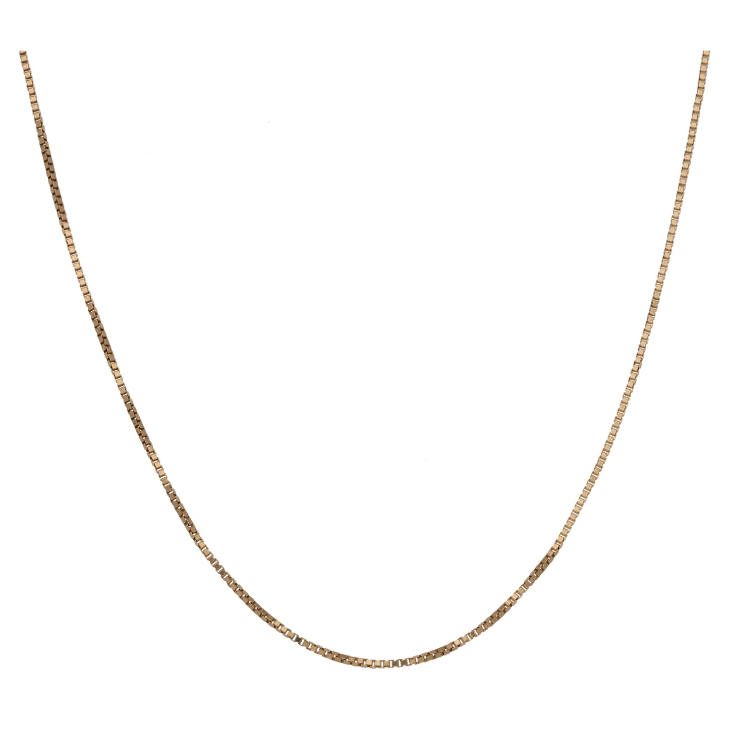 9ct Gold Box Chain 18"