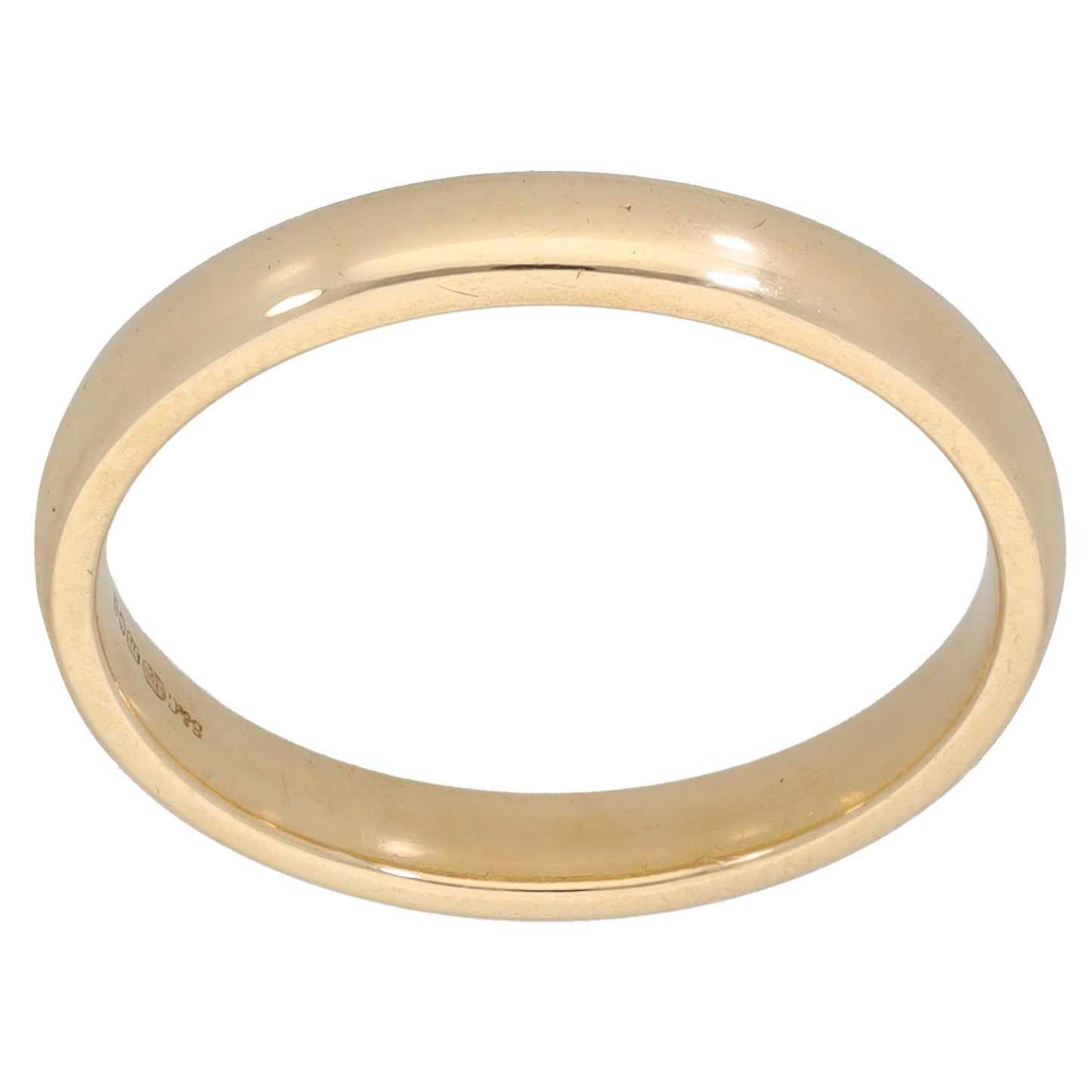 9ct Gold Plain Wedding Ring Size Q