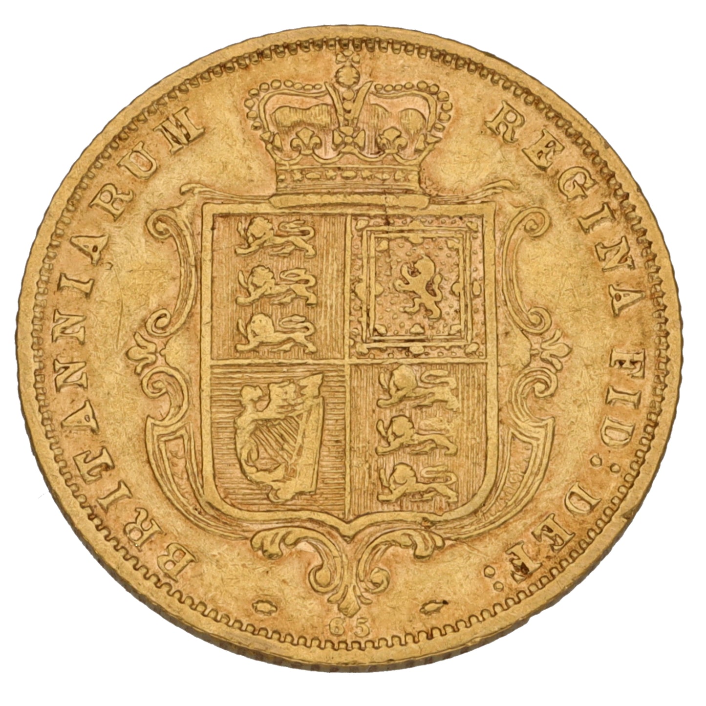 22ct Gold Queen Victoria Half Sovereign Coin 1878
