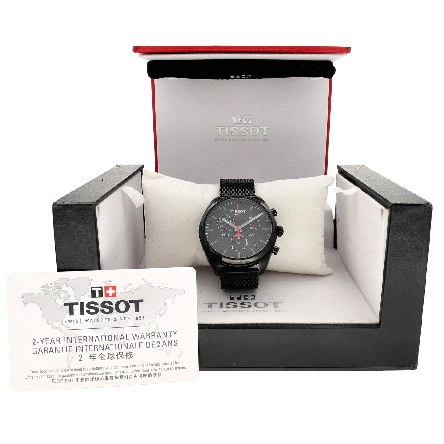 Tissot PR100 T101417 A 41mm Black Stainless Steel Watch