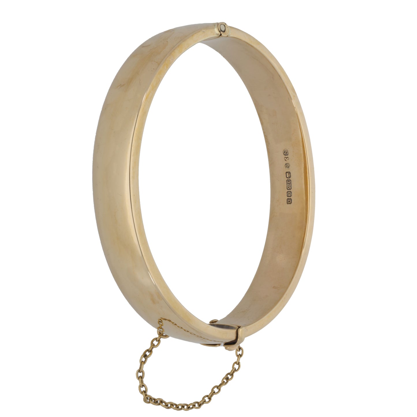 9ct Gold Hinged/Clasp Bangle