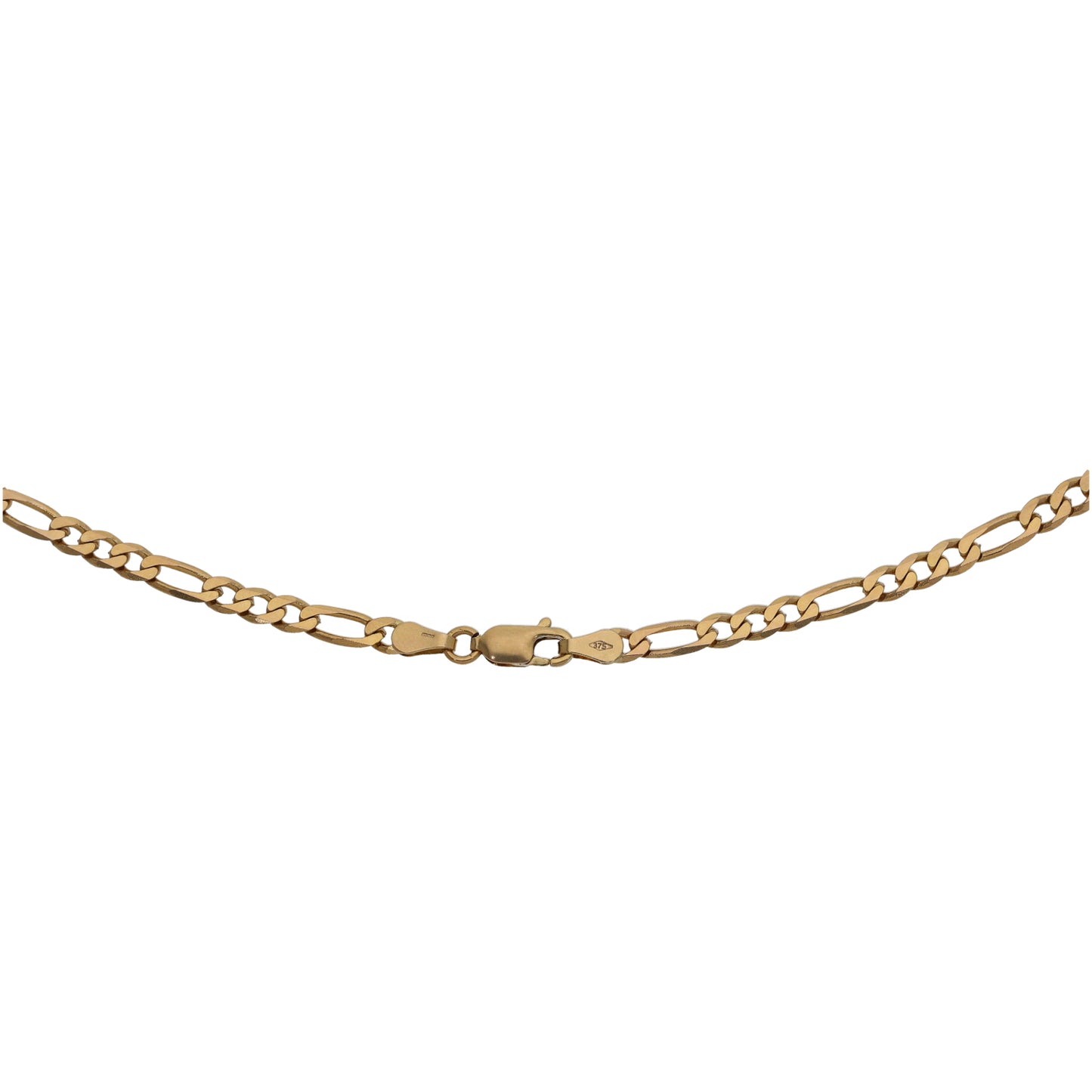 9ct Gold Figaro Chain 18"