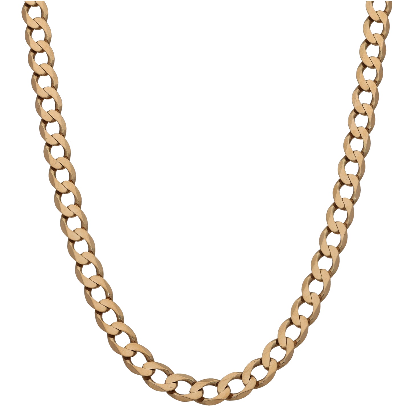 9ct Gold Curb Chain 22"