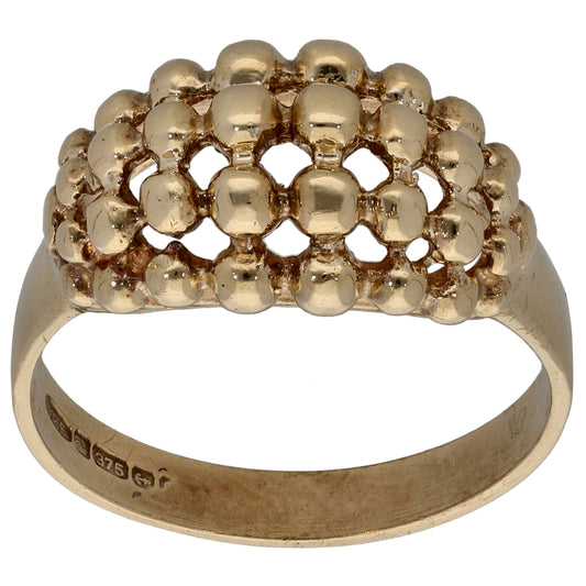 9ct Gold Alternative Ring Size Q