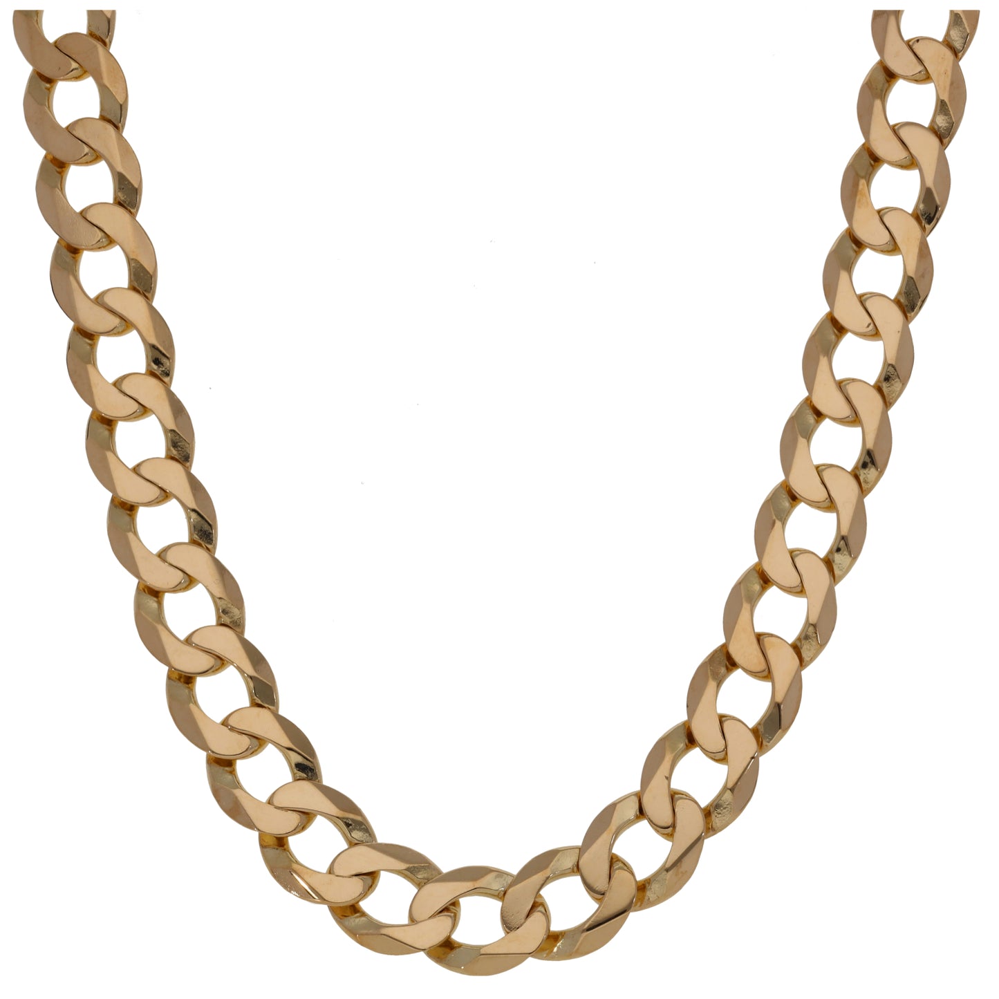 9ct Gold Curb Chain 22"