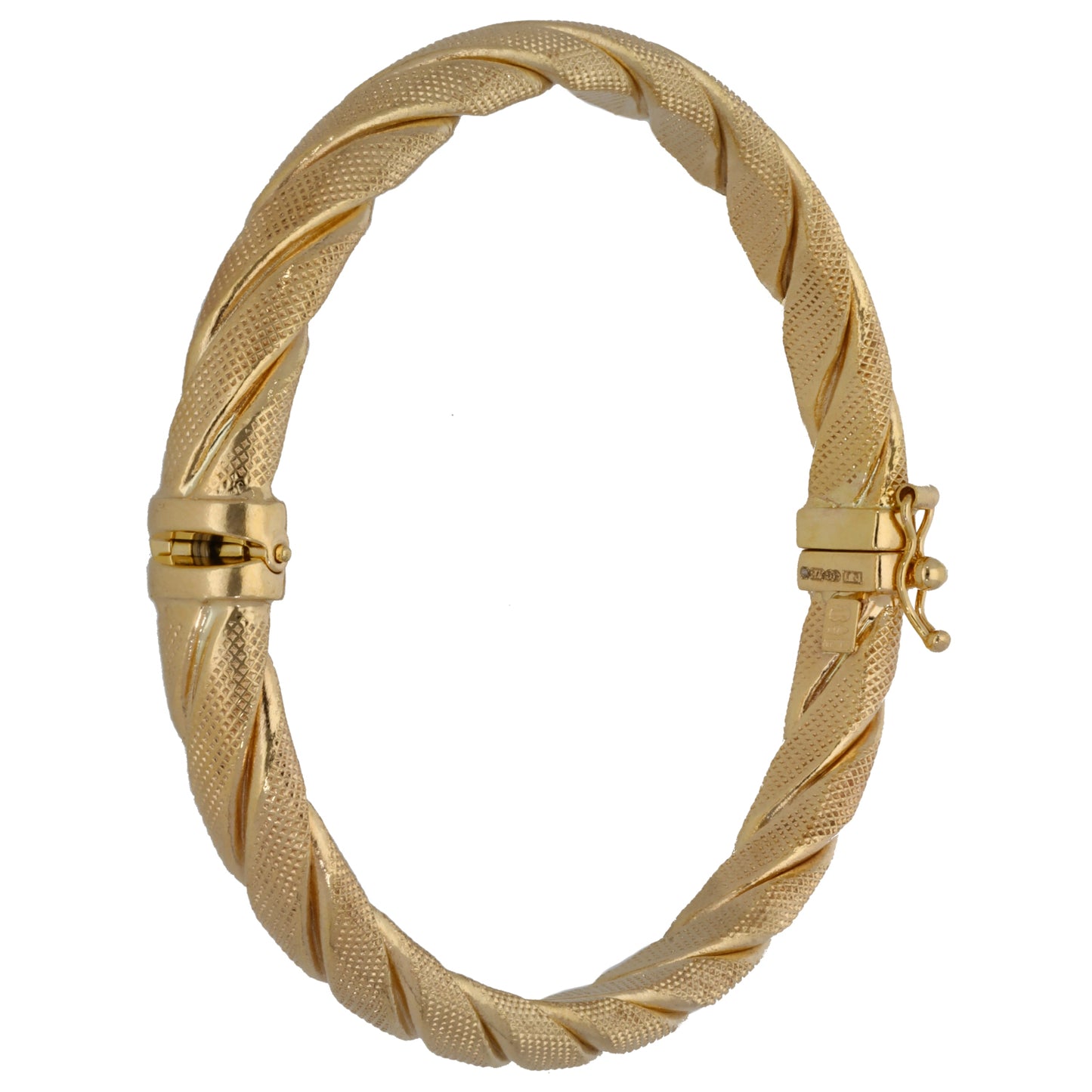 9ct Gold Hinged/Clasp Bangle