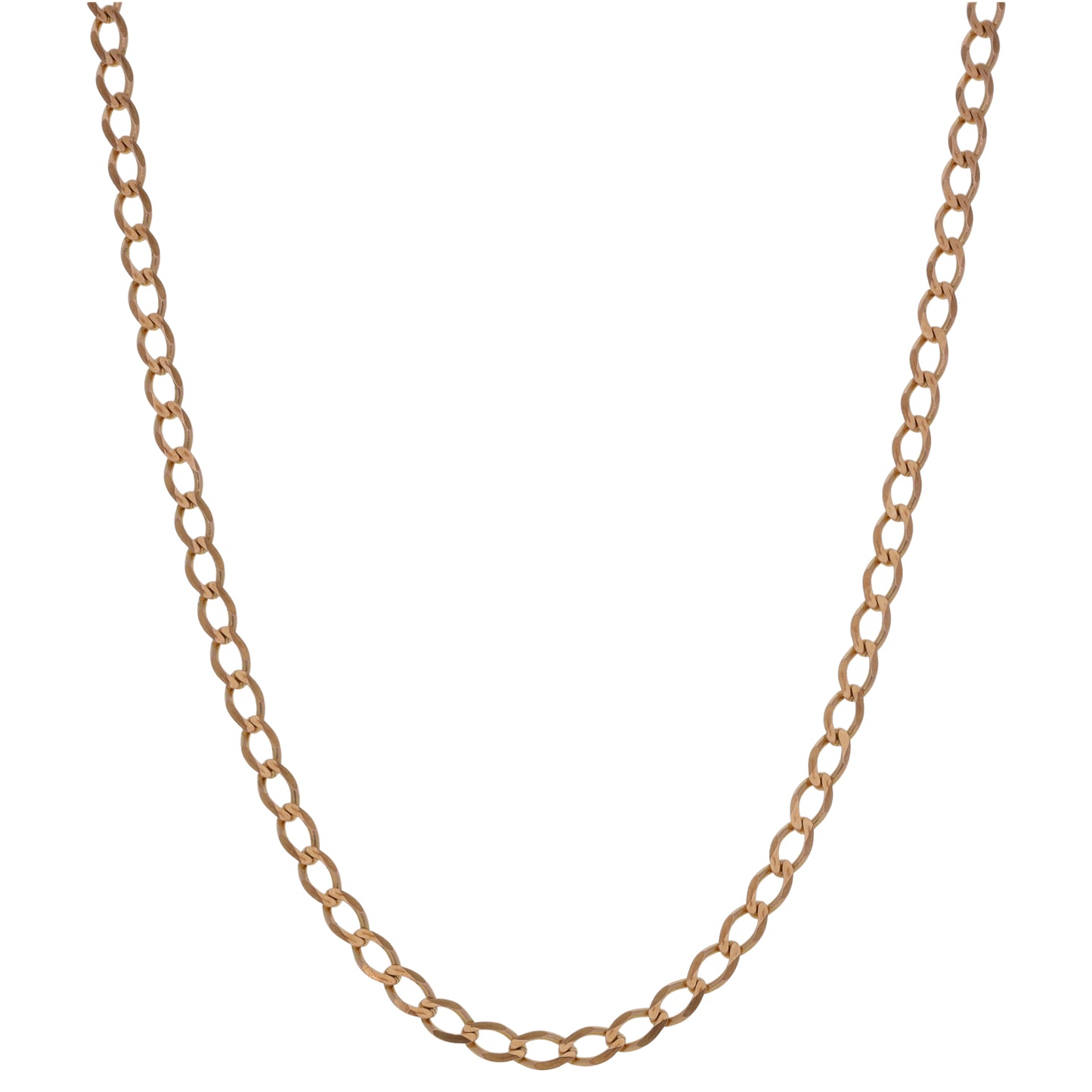 9ct Gold Curb Chain 20"