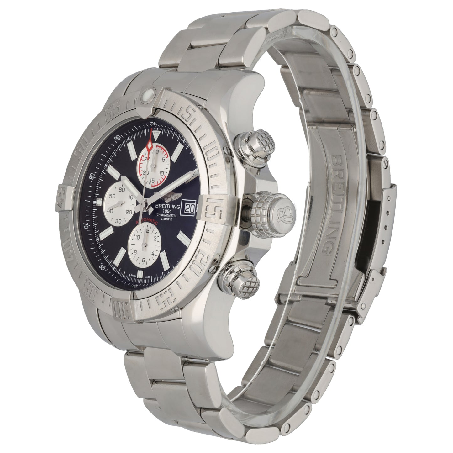 Breitling Super Avenger II A13371 48mm Stainless Steel Watch