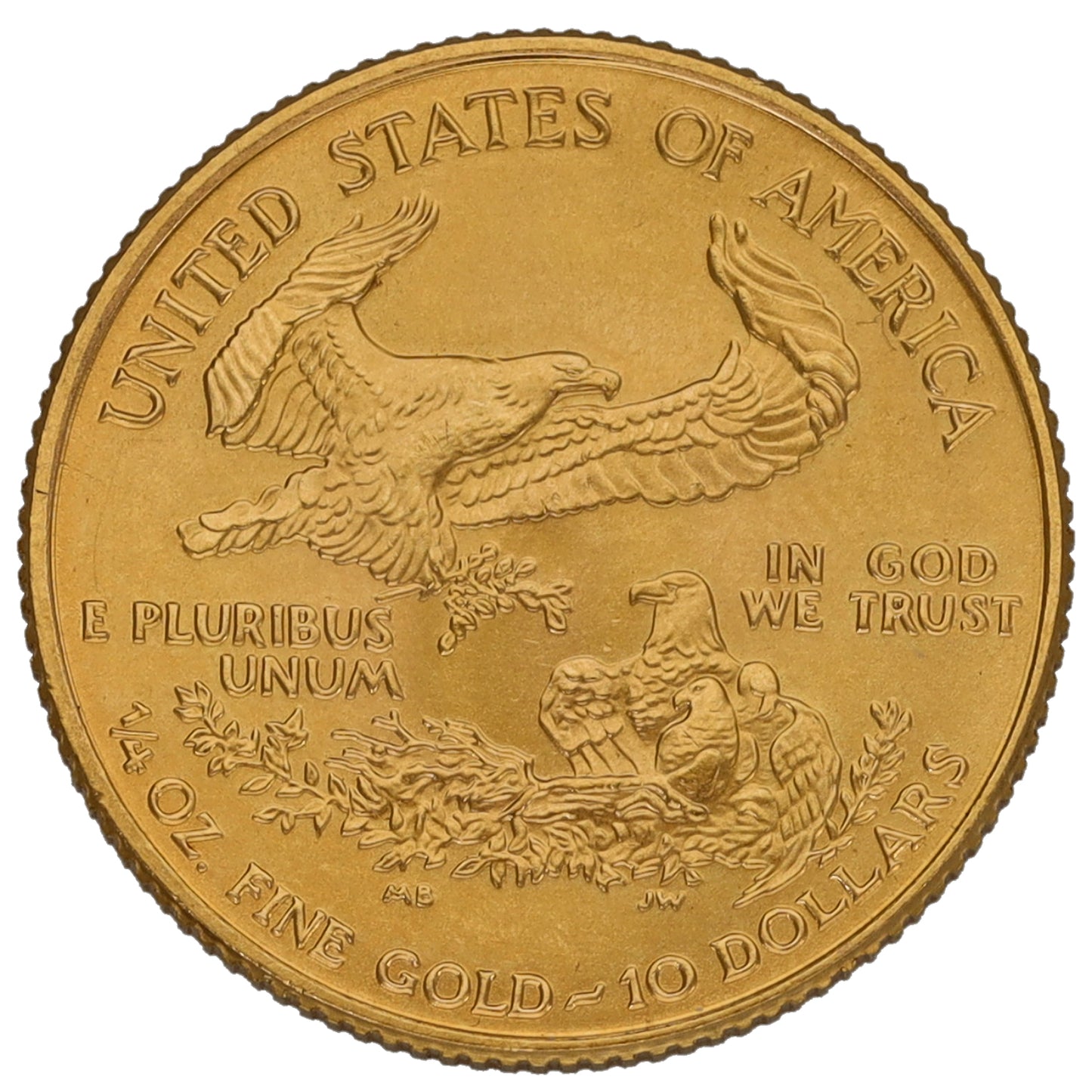 22ct Gold USA Eagle 1/4 OZ Coin 2001