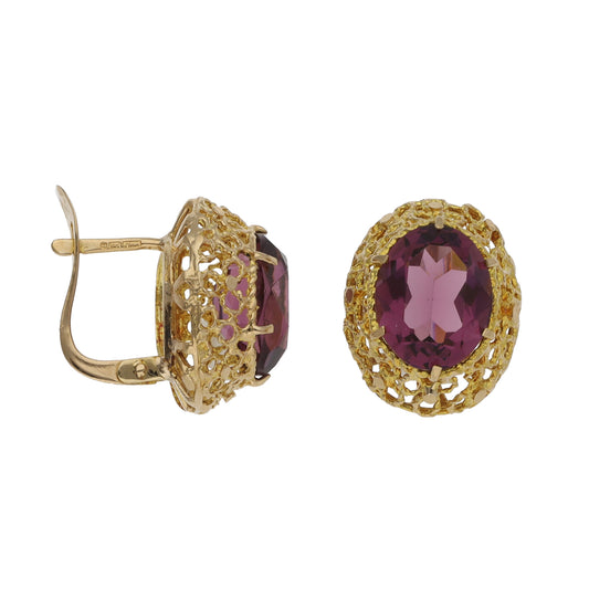 14ct Gold Imitation Gems Dress/Cocktail Earrings