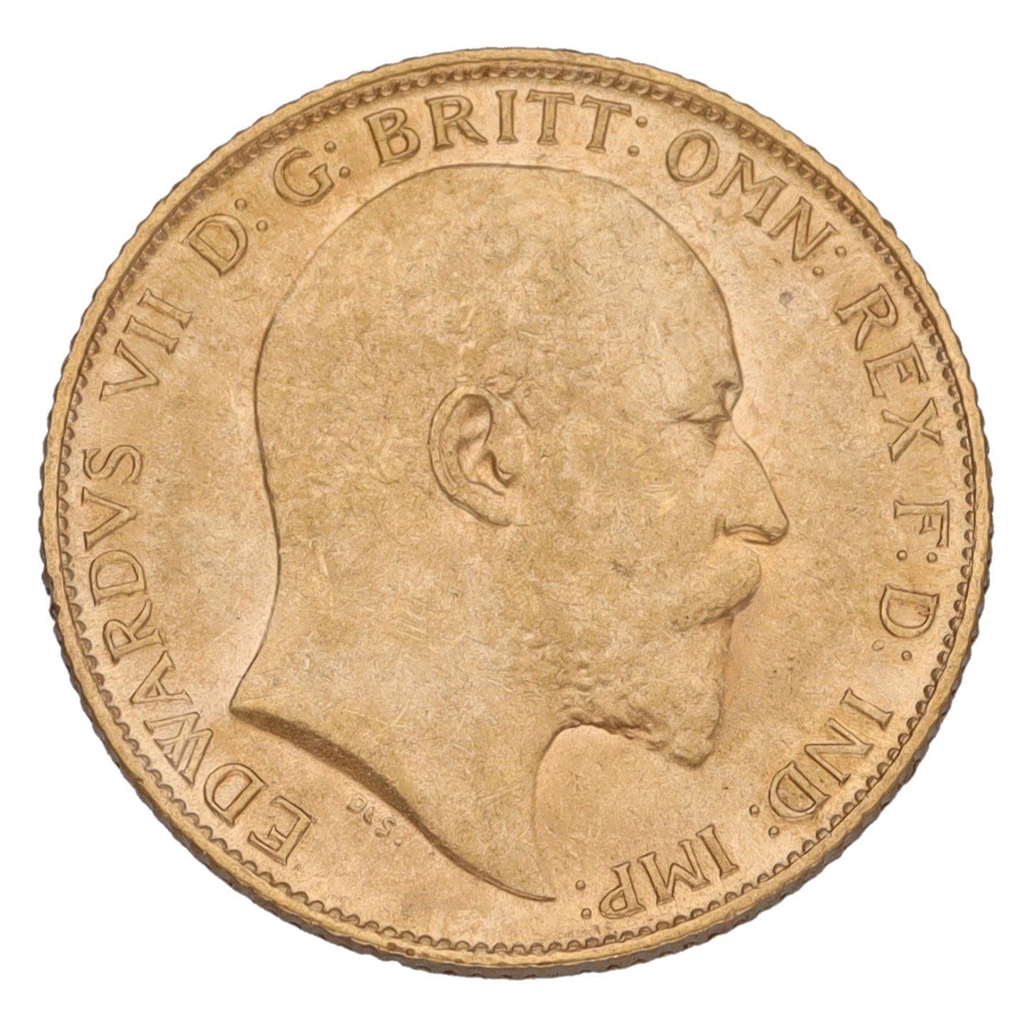22ct Gold King Edward VII Half Sovereign Coin 1910