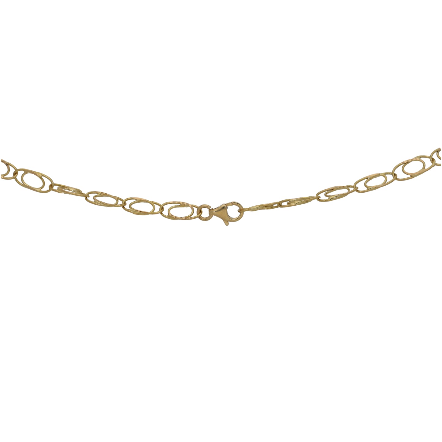 18ct Bi-Colour Gold Earrings & Necklace Set