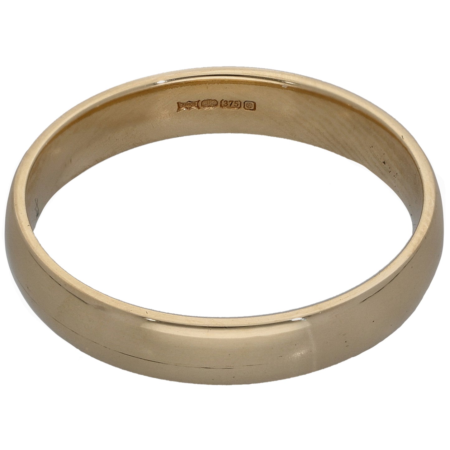 9ct Gold Plain Wedding Ring Size T