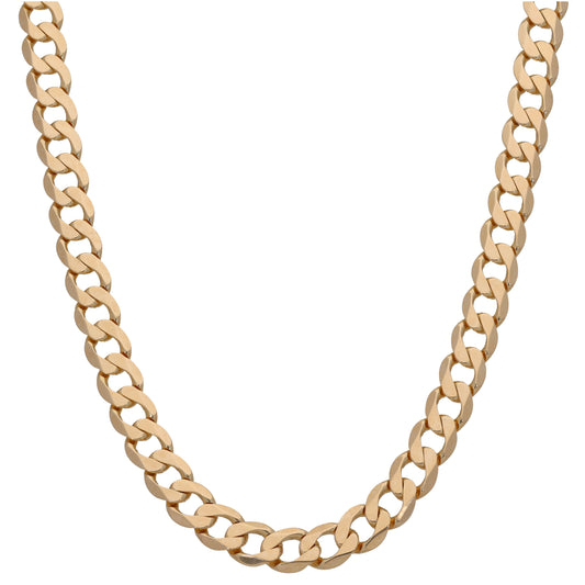 9ct Gold Curb Chain 20"