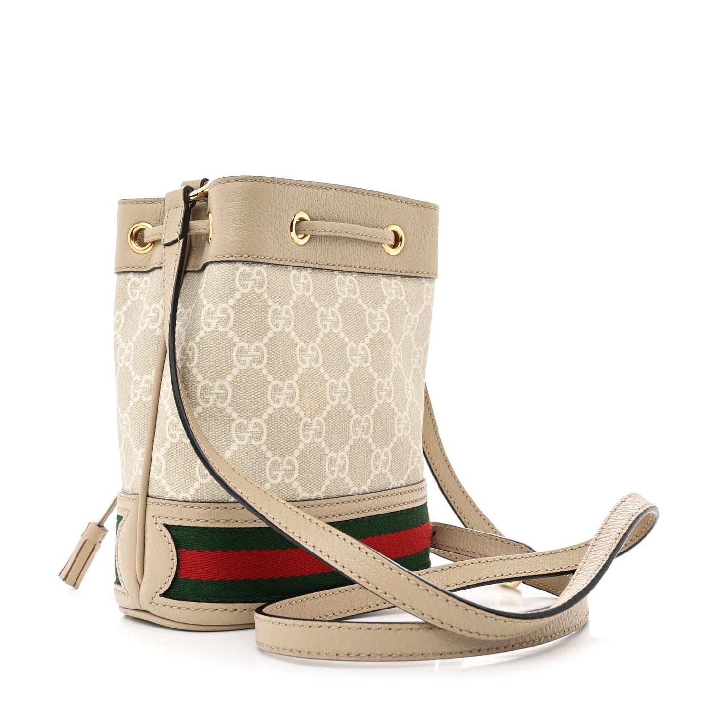 Gucci Ophidia Bucket GG Supreme Coated Canvas Bag - Beige