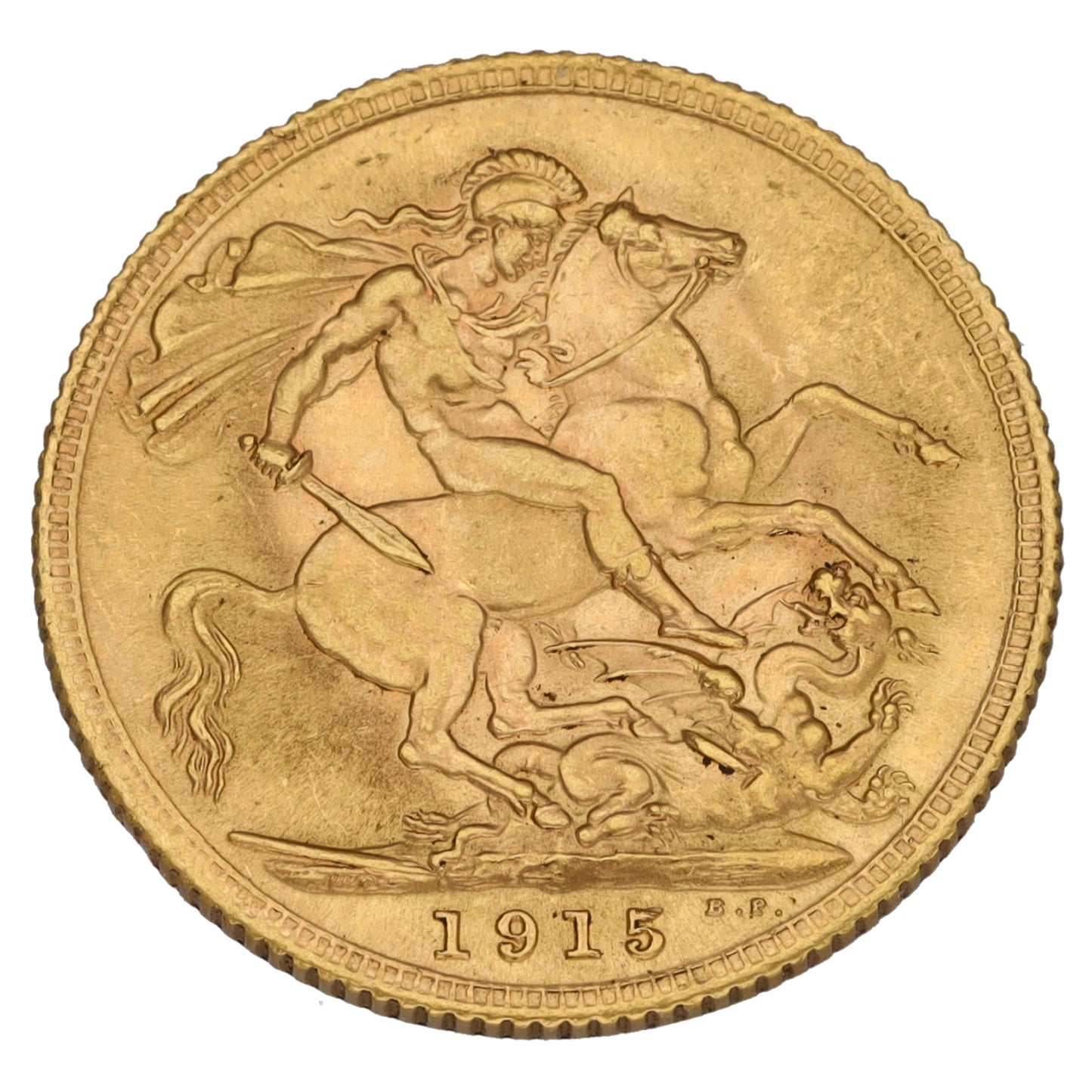22ct Gold King George V Full Sovereign Coin 1915