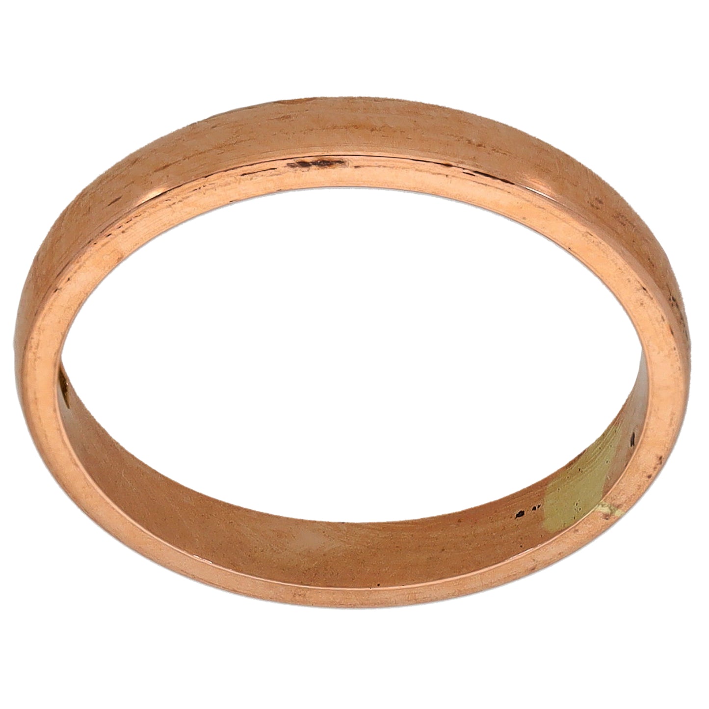 9ct Rose Gold Plain Wedding Ring Size L
